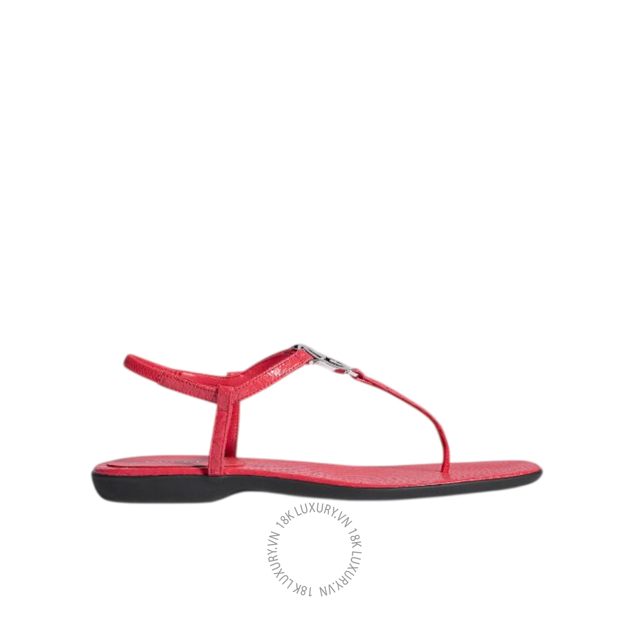 Dép Sandals Xỏ Ngón Gucci python thong with Interlocking G 874699 0CG90 6639 GJK143