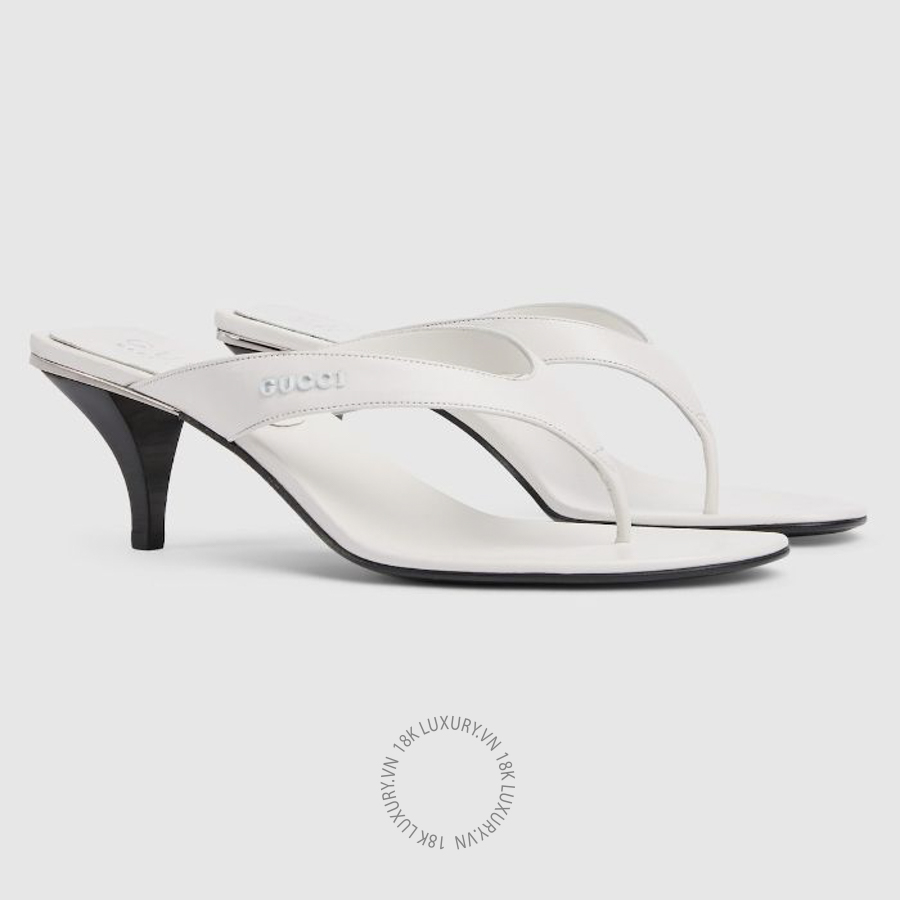 Dép Xỏ Ngón Cao Gót Gucci Vittoria thong 865403 C9D00 9014 GJK111