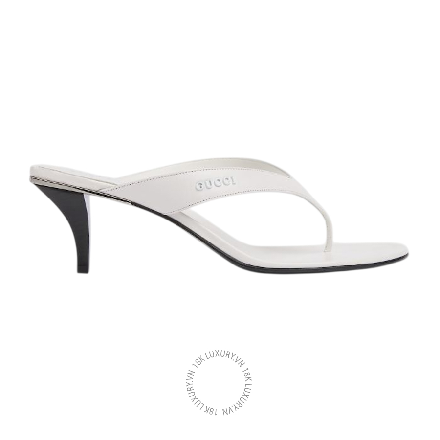 Dép Xỏ Ngón Cao Gót Gucci Vittoria thong 865403 C9D00 9014 GJK111