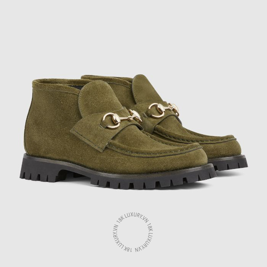 Giày Boots Gucci ankle with Horsebit 764206 AADUN 3037 GJK239