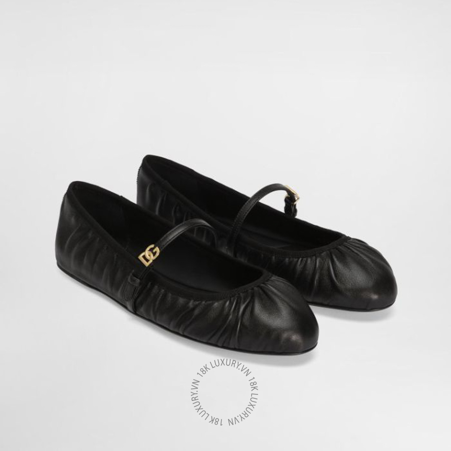 Giày búp bê Dolce Gabbana Nappa leather ballet flats CB0257AD1378B956 NGDG121