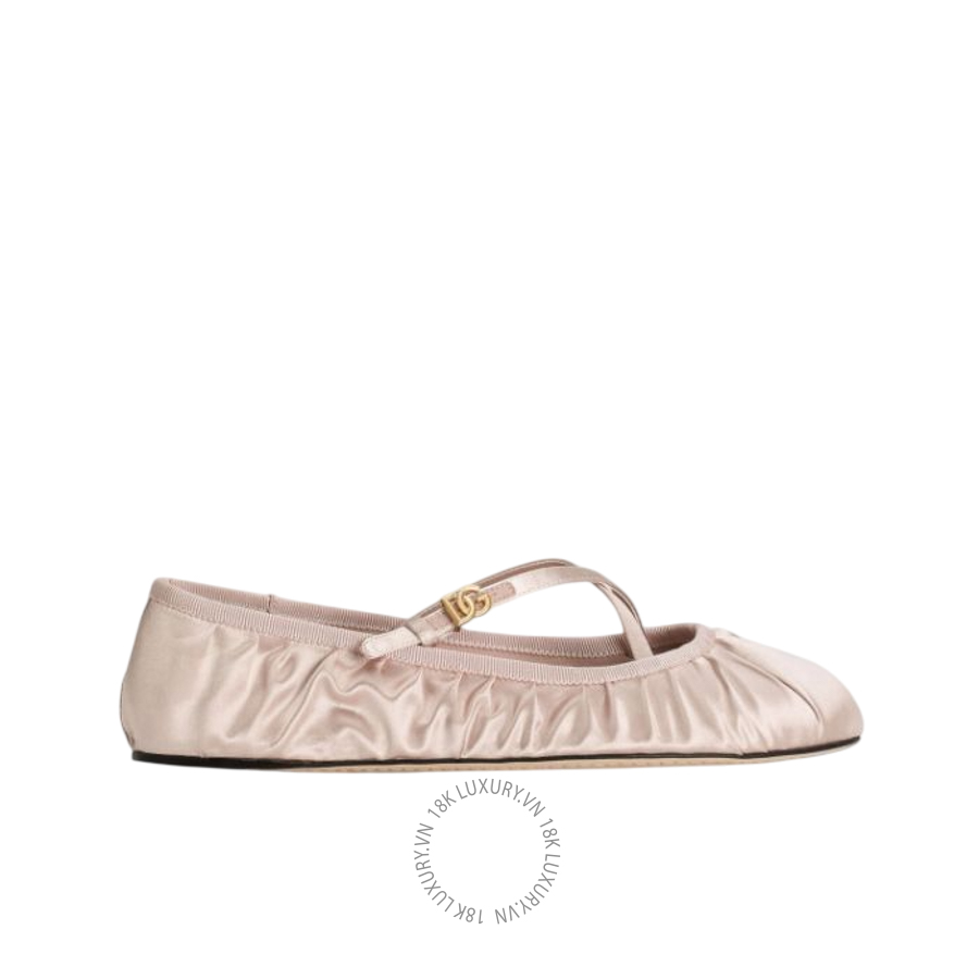 Giày búp bê Dolce Gabbana Satin ballet flats CB0258AD1608S904 NGDG149