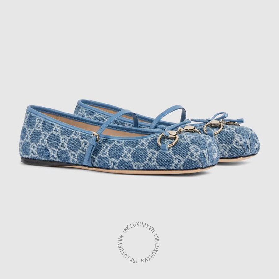 Giày Búp Bê Gucci Horsebit ballet flat 814321 FAFHR 4746 GJK026