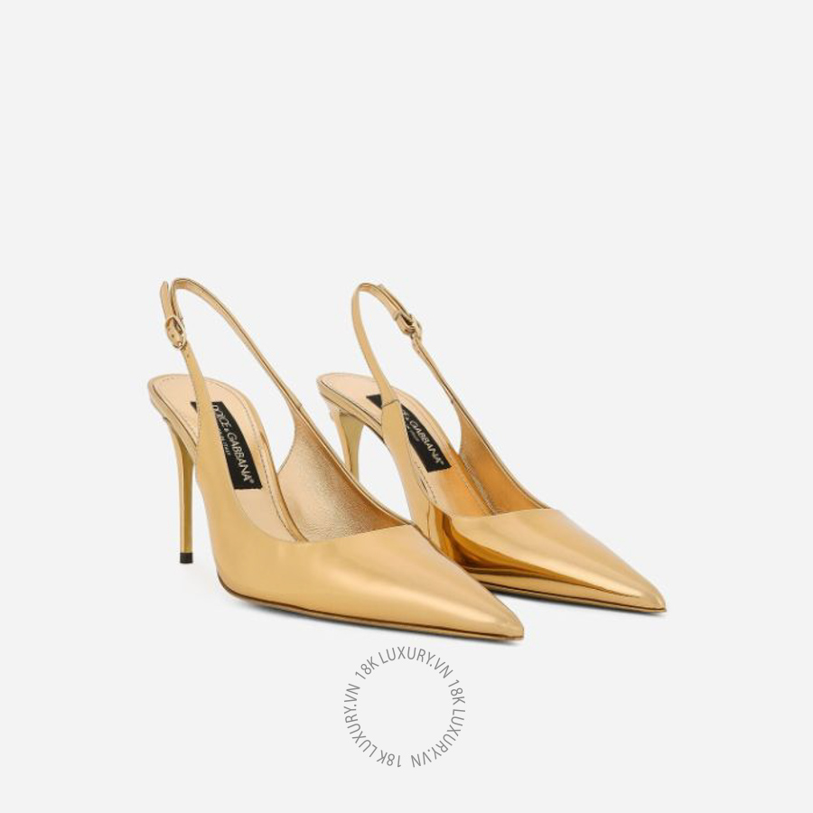 Giày cao gót Dolce Gabbana Calfskin slingbacks CG0791AY82889869 NGDG215