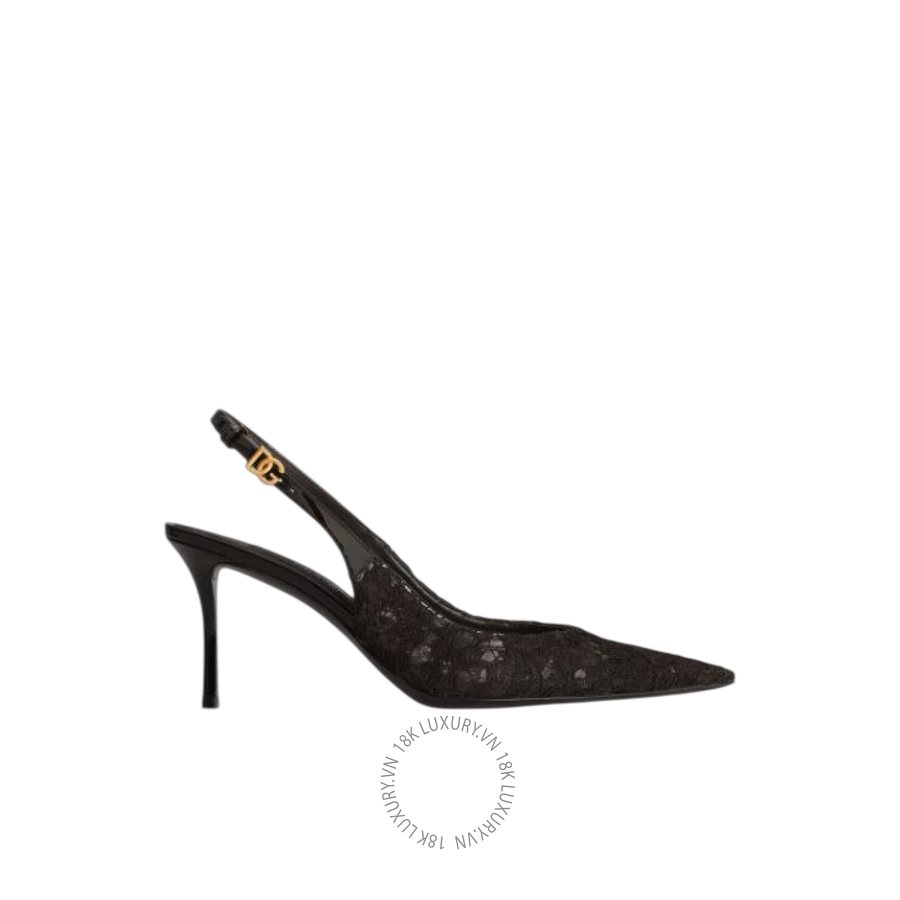 Giày cao gót Dolce Gabbana Lace slingback CG1049A06108B956 NGDG059