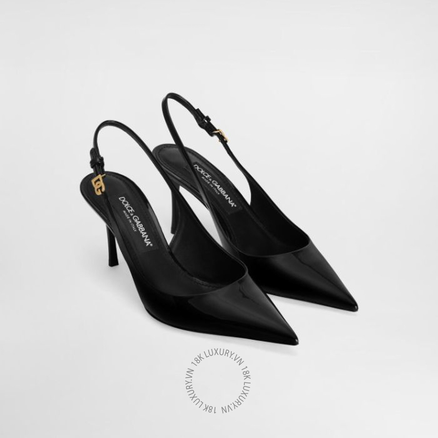 Giày cao gót Dolce Gabbana Patent leather slingback CG1055A147180999 NGDG016