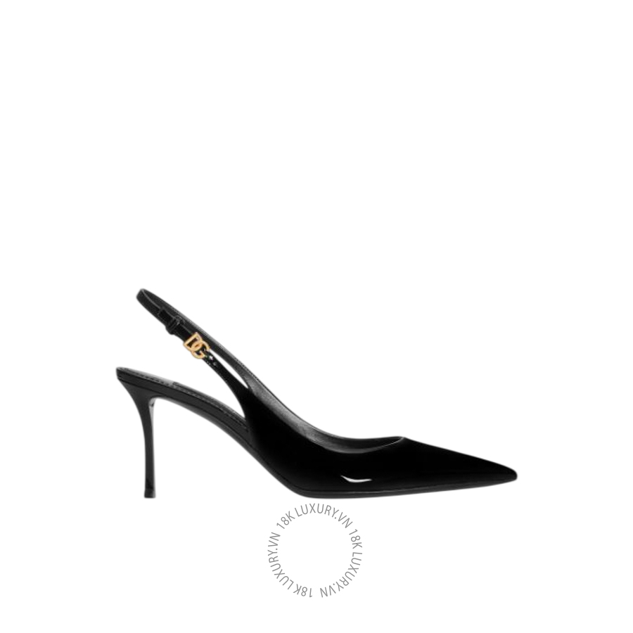 Giày cao gót Dolce Gabbana Patent leather slingback CG1055A147180999 NGDG016