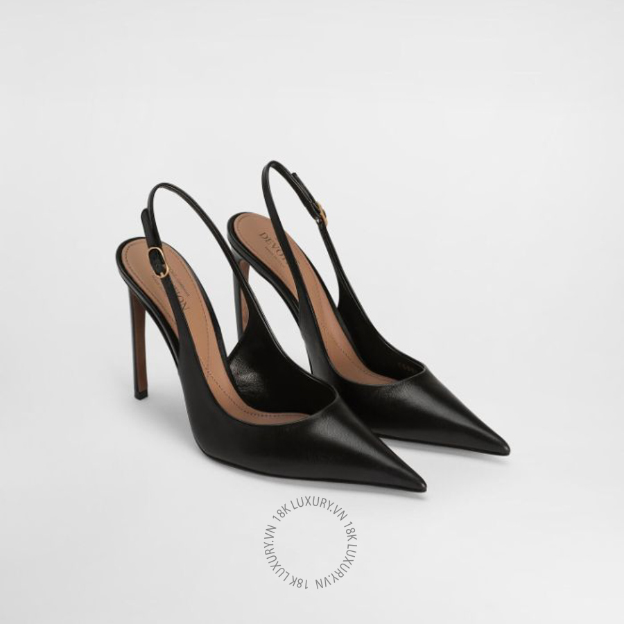 Giày cao gót Dolce Gabbana Polished goatskin slingbacks CG0855A573880999 NGDG186