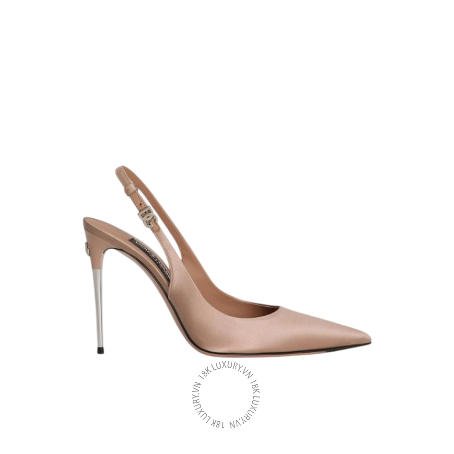 Giày cao gót Dolce Gabbana Satin slingbacks CG0776A76308H056 NGDG214