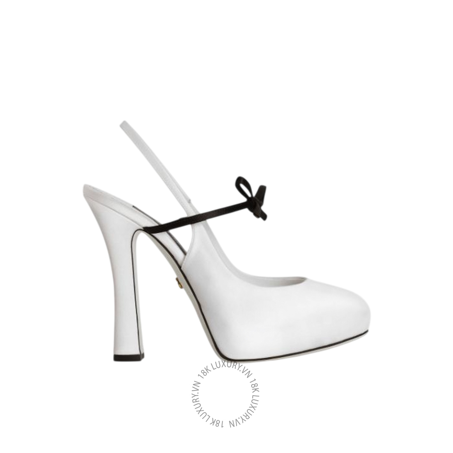 Giày cao gót Dolce Gabbana Satin slingbacks CG0930AE54789697 NGDG155