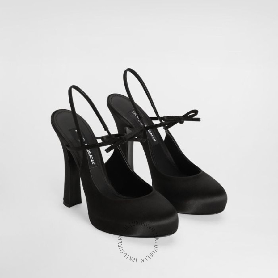 Giày cao gót Dolce Gabbana Satin slingbacks CG0930AE5478B956 NGDG179