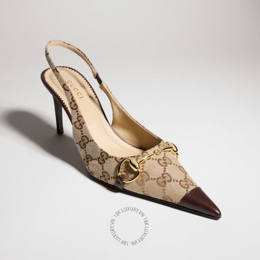 Giày Cao Gót Gucci Donna slingback pump A0068T FAGHW 9650 GJK202