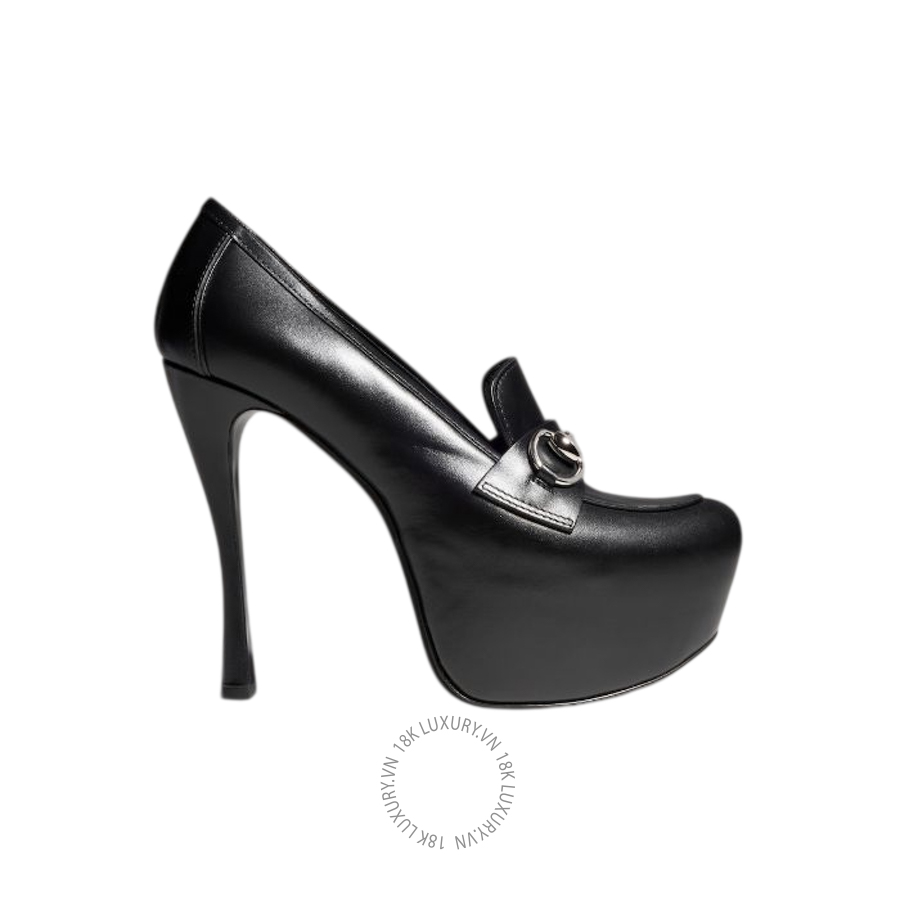 Giày Cao Gót Gucci platform pump with Horsebit A00678 AADCW 1000 GJK252