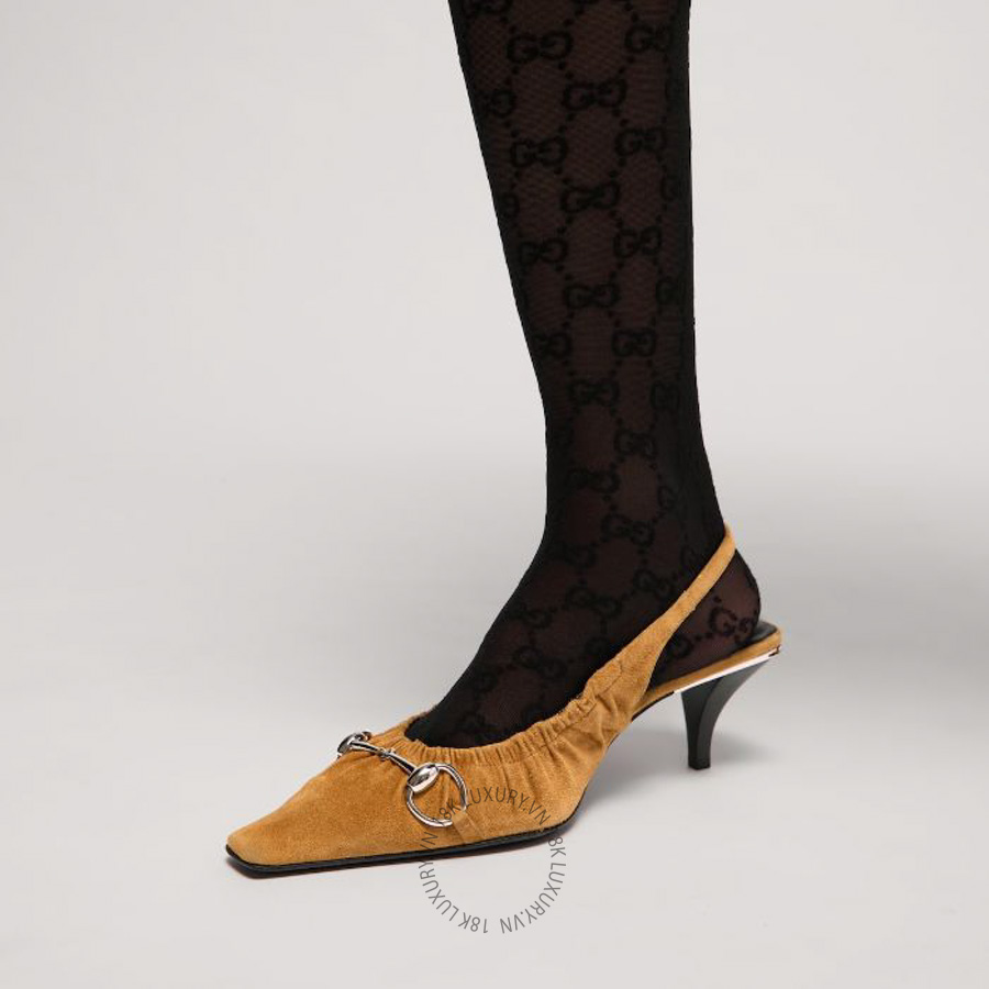 Giày Cao Gót Gucci Vittoria slingback with elastic A00663 AAG9A 2703 GJK189 16 Giày Cao Gót Gucci Vittoria slingback with elastic A00663 AAG9A 2703 GJK189