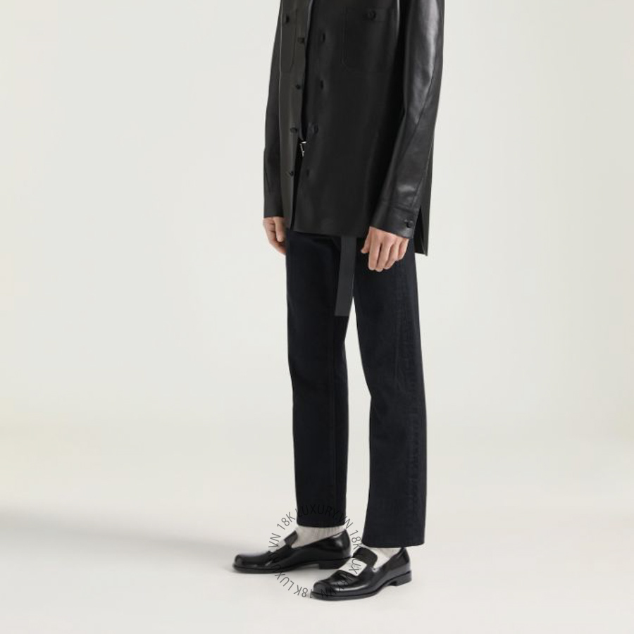 Giày loafer Givenchy tux in patent leather BH203GH1WU-001 NDGT043