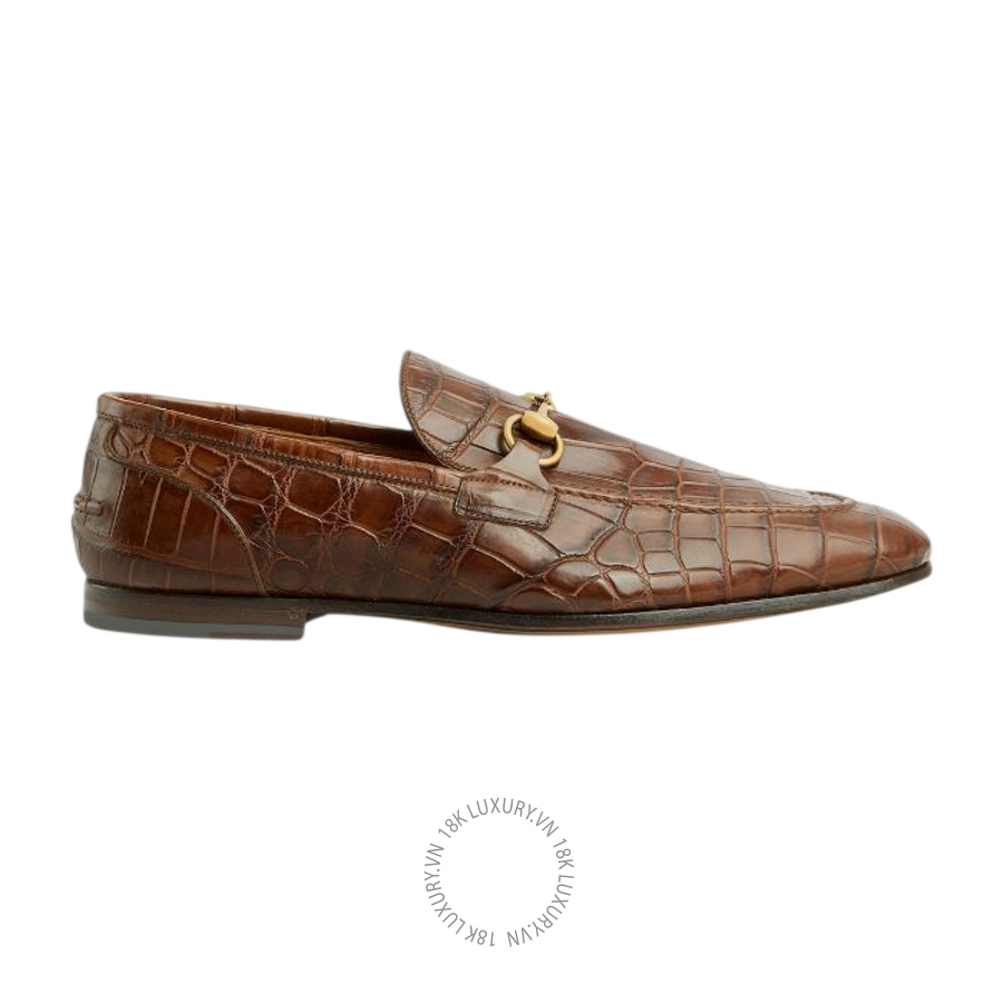 Giày Loafer Gucci Men's Jordaan crocodile 406994 EAAJZ 2248 GJK451