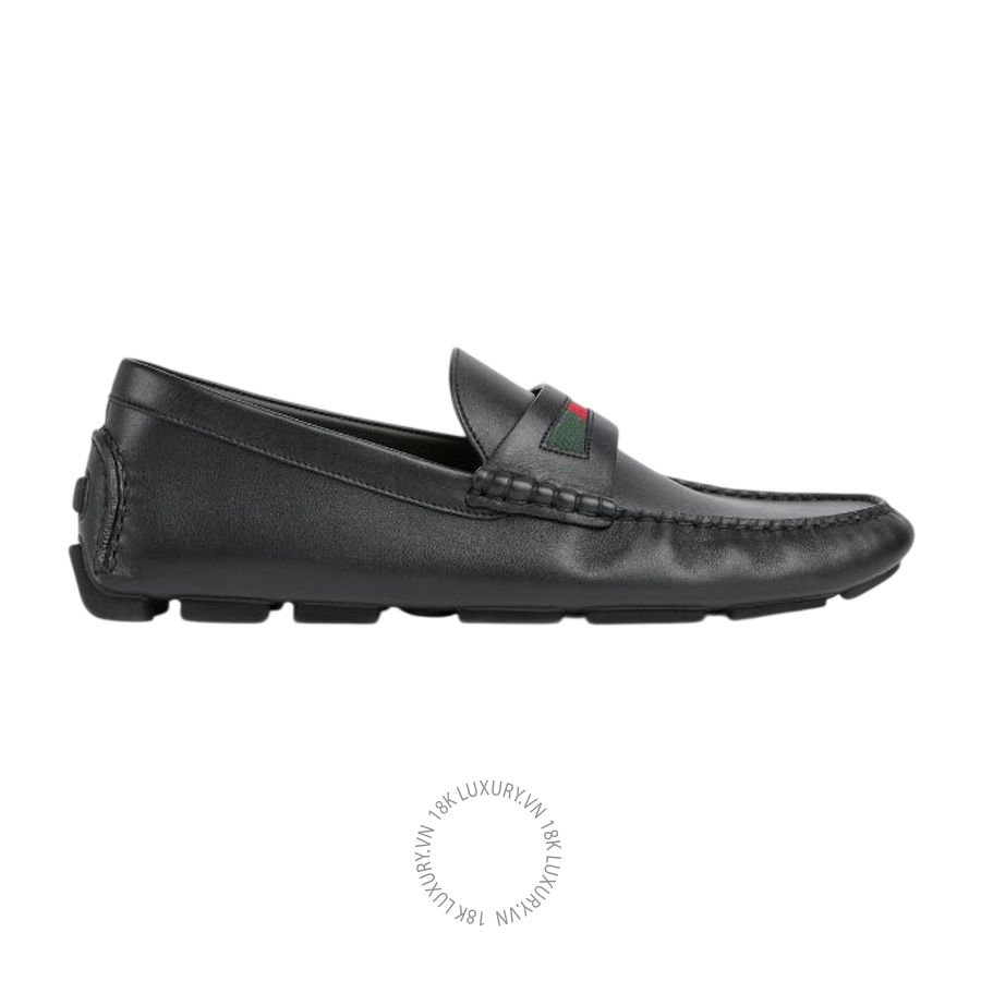 Giày Moca Gucci Men's driver with Web detail 854080 AAFU2 1060 GJK345