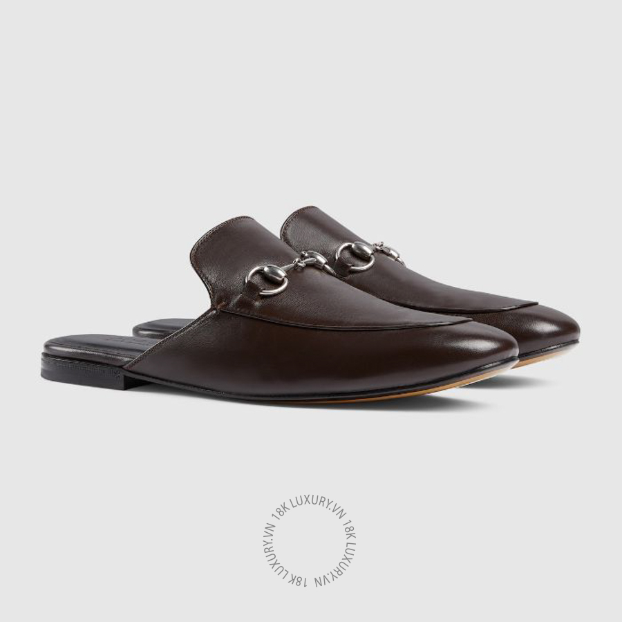 Giày Sục Gucci Men's mule with Horsebit 853465 DLC00 2140 GJK352