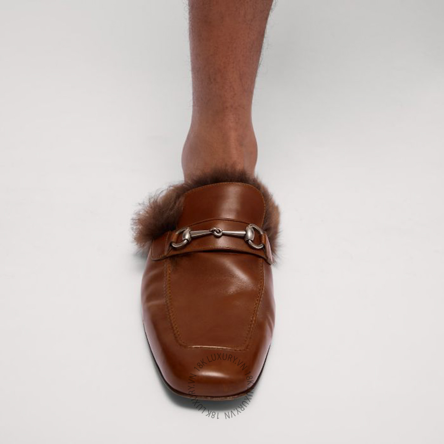 Giày Sục Gucci Men's slipper with Horsebit A006AZ AAG9G 2503 GJK414 18 Giày Sục Gucci Men's slipper with Horsebit A006AZ AAG9G 2503 GJK414