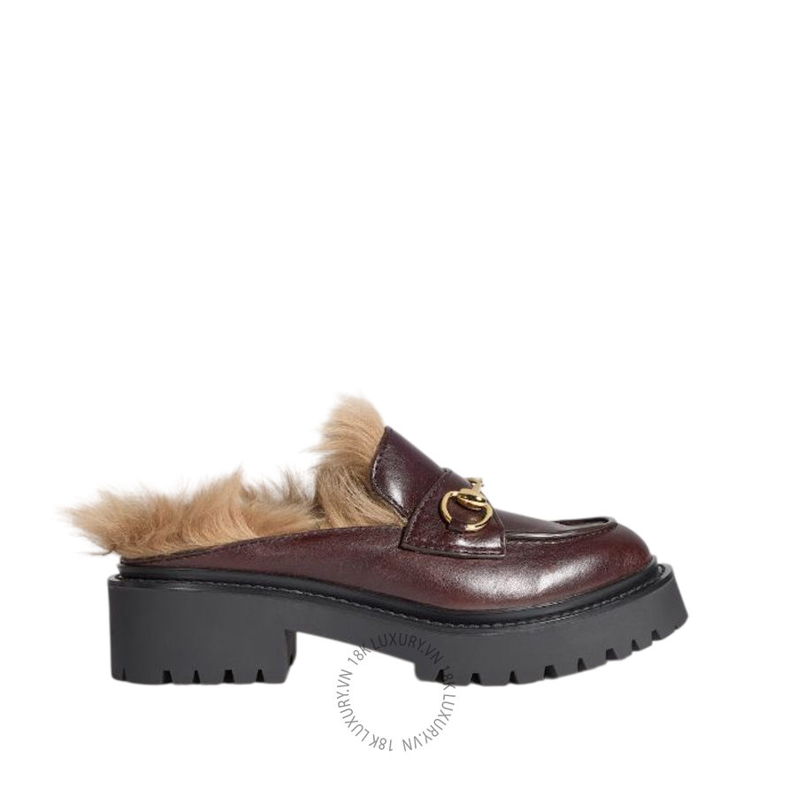 Giày Sục Gucci mule with Horsebit and lug sole A00950 AAHBC 2158 GJK250