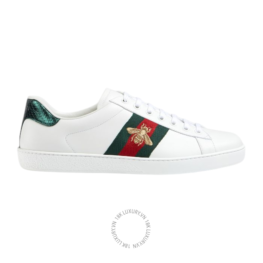 Giày Thể Thao Gucci Men's Ace sneaker with bee 429446 02JP0 9064 GJK295