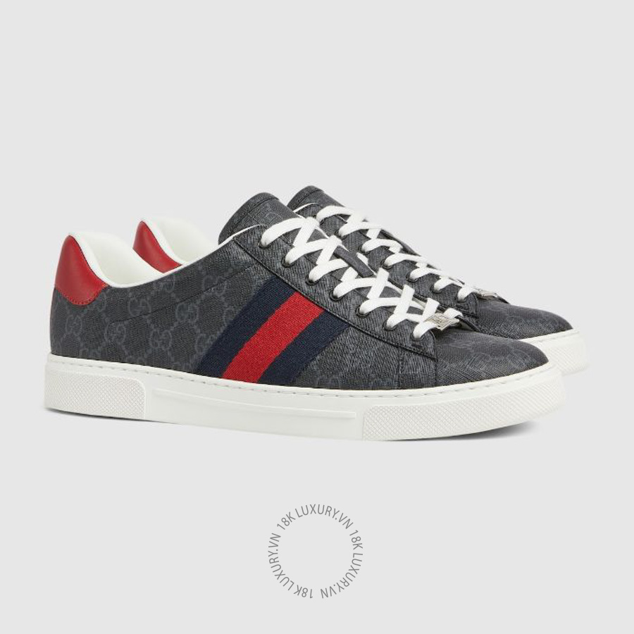 Giày Thể Thao Gucci Men's Ace sneaker with Web 760775 FACMZ 1065 GJK304