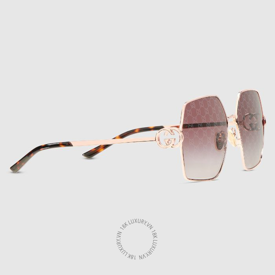 Kính Gucci Oval frame sunglasses 859534 I3332 8262 GGK231