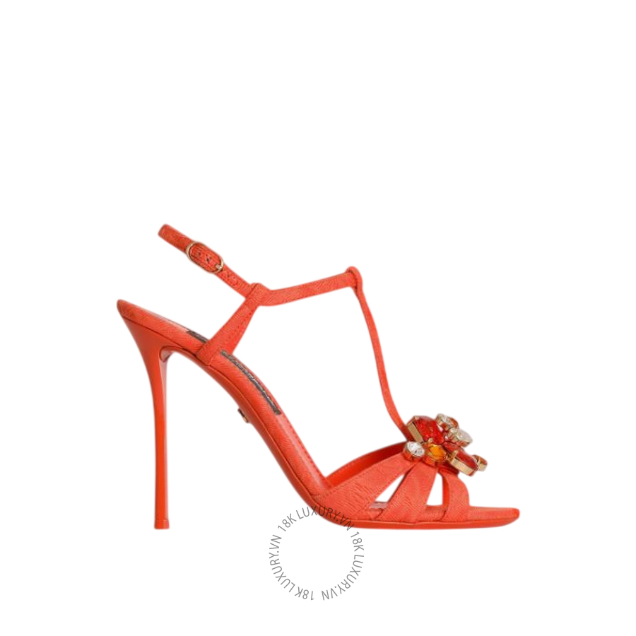 Sandal cao gót Dolce Gabbana Brocade sandals with embroidery CR1959A9AA28Z265 NGDG025