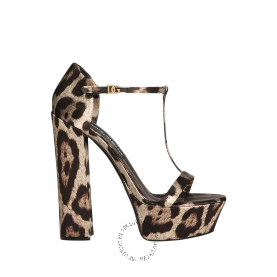 Sandal cao gót Dolce Gabbana Printed satin sandals CR1814A6N02HY13M NGDG180