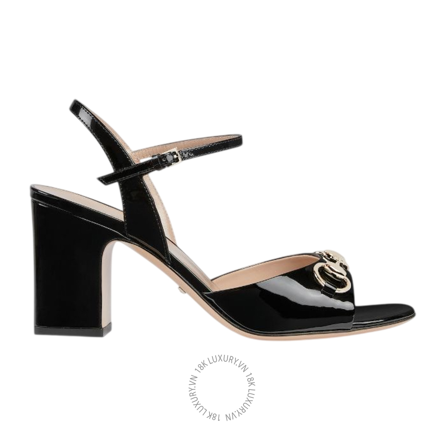 Sandals Cao Gót Gucci Horsebit 812292 BNC00 1000 GJK022