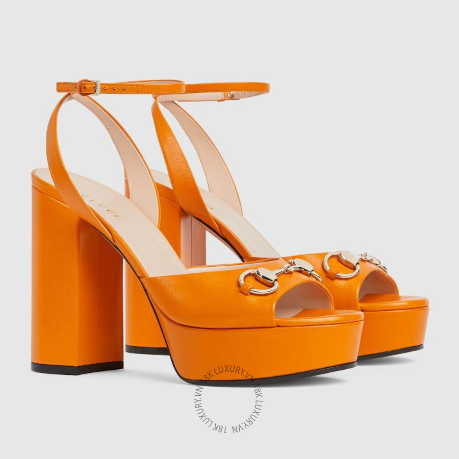 Sandals Cao Gót Gucci Horsebit platform 795224 C9D00 7804 GJK225