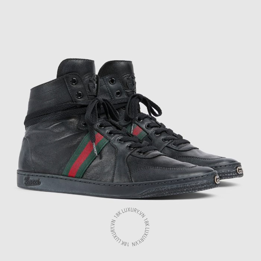 Sneaker Boots Gucci Men's Stretch high-top sneaker 865439 AAGFF 1048 GJK402