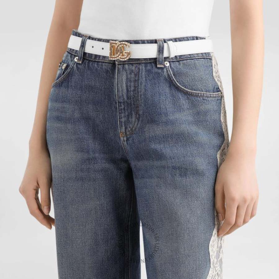 Thắt lưng Dolce Gabbana Calfskin belt with logo BE1682AW57680002 NTLD022