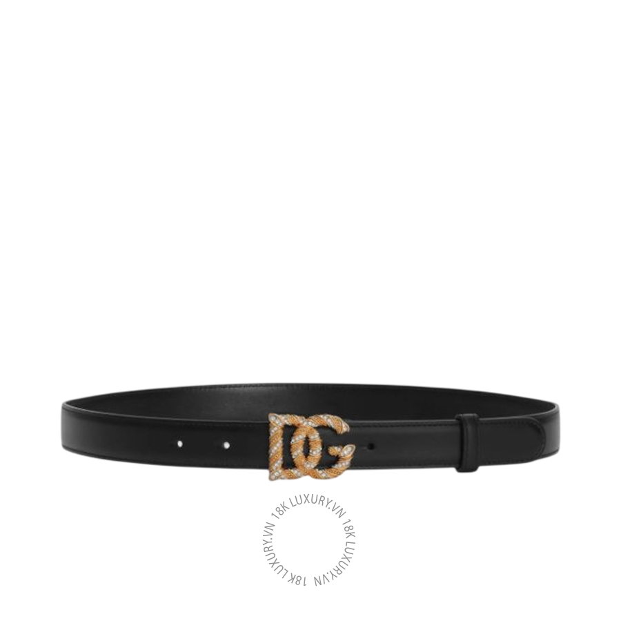 Thắt lưng Dolce Gabbana Calfskin belt with logo BE1683AW57680999 NTLD042