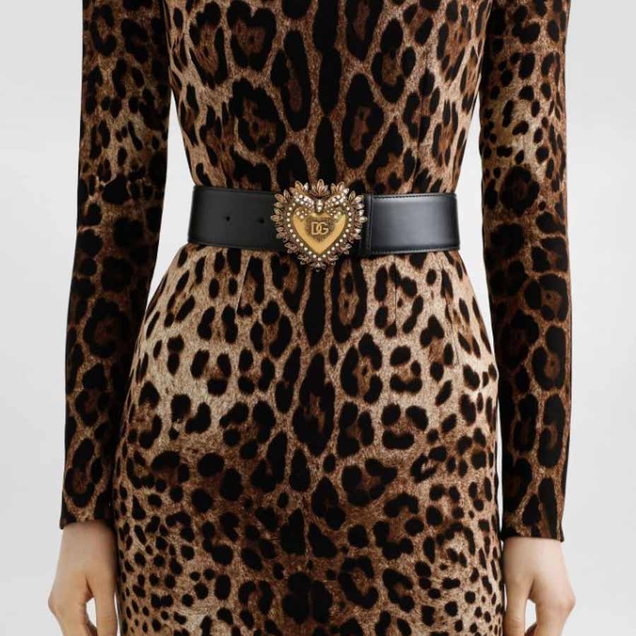 Thắt lưng Dolce Gabbana Devotion belt in lux leather BE1316AK86180999 NTLD025