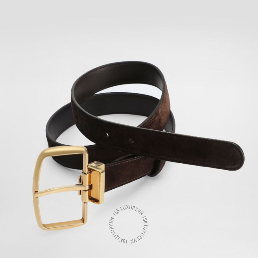 Thắt lưng Dolce Gabbana split calfskin belt with logo BE1666AO16580081 NTLD049