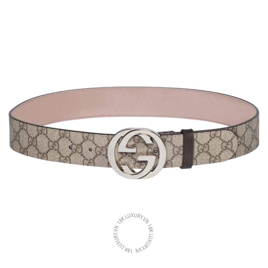 Thắt Lưng Gucci Belt with Interlocking G buckle 411924 KGDHN 9643 GTL111