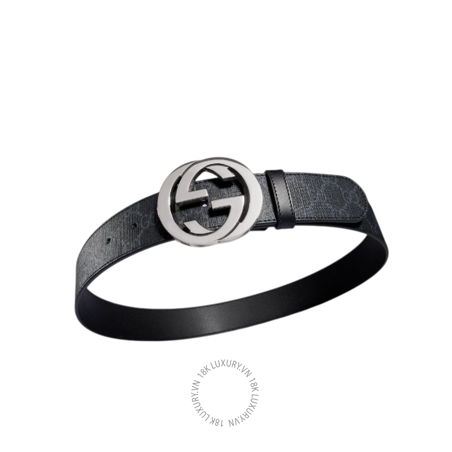 Thắt Lưng Gucci Belt with Interlocking G buckle 411924 KGDHX 8449 GTL112