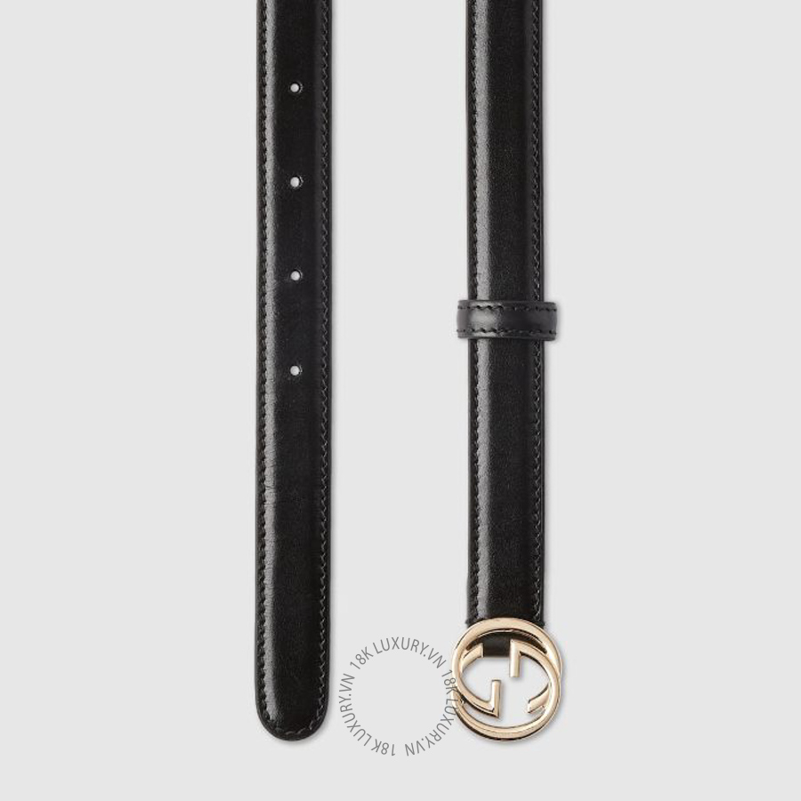 Thắt Lưng Gucci Belt with Interlocking G buckle 813005 0YA0G 1000 GTL011