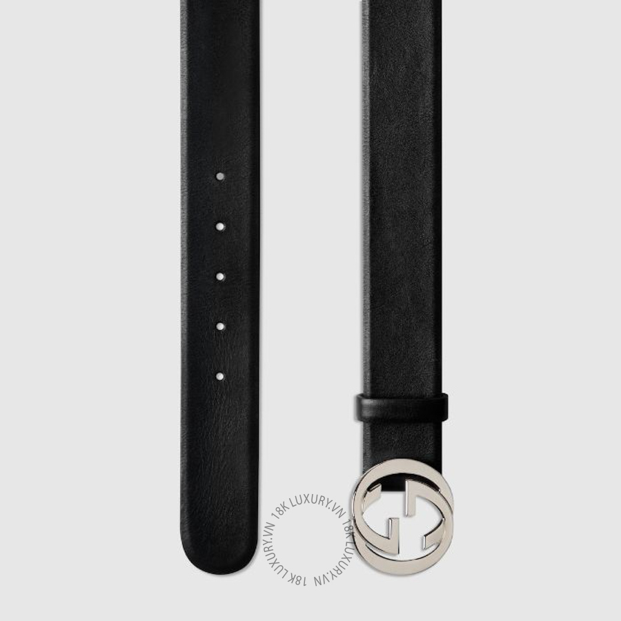 Thắt Lưng Gucci Belt with Interlocking G buckle 863302 CVE0W 1000 GTL141