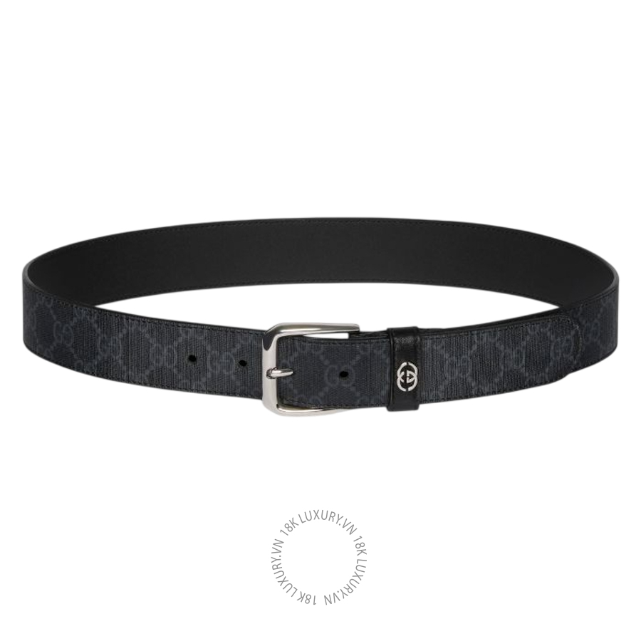 Thắt Lưng Gucci Belt with Interlocking G detail 673921 92TIN 1000 GTL105
