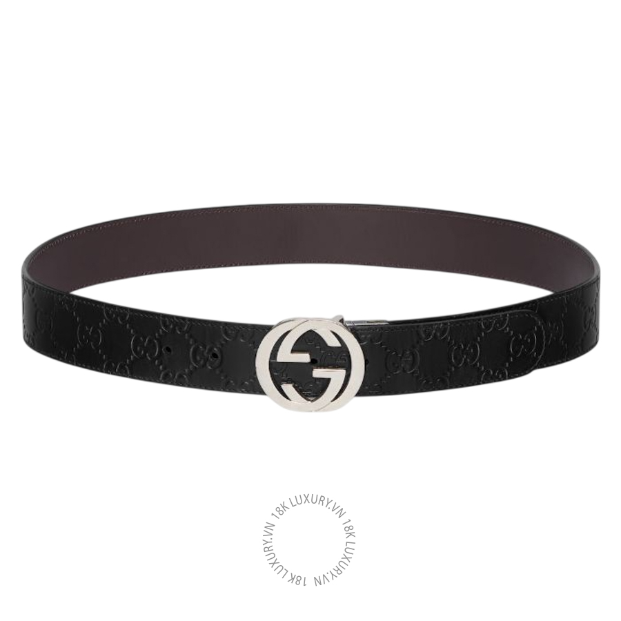 Thắt Lưng Gucci Reversible belt with Interlocking G buckle 473030 CWCWN 1070 GTL155