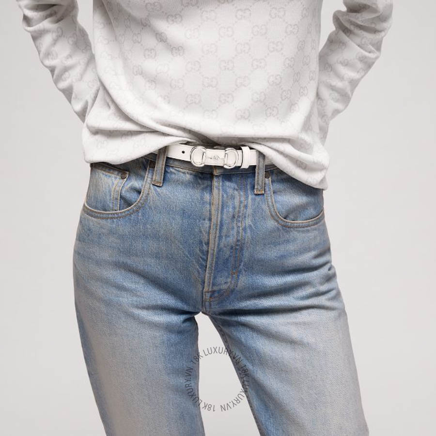 Thắt Lưng Gucci Thin belt with Horsebit buckle A006LP AAGW8 9214 GTL006 10 Thắt Lưng Gucci Thin belt with Horsebit buckle A006LP AAGW8 9214 GTL006