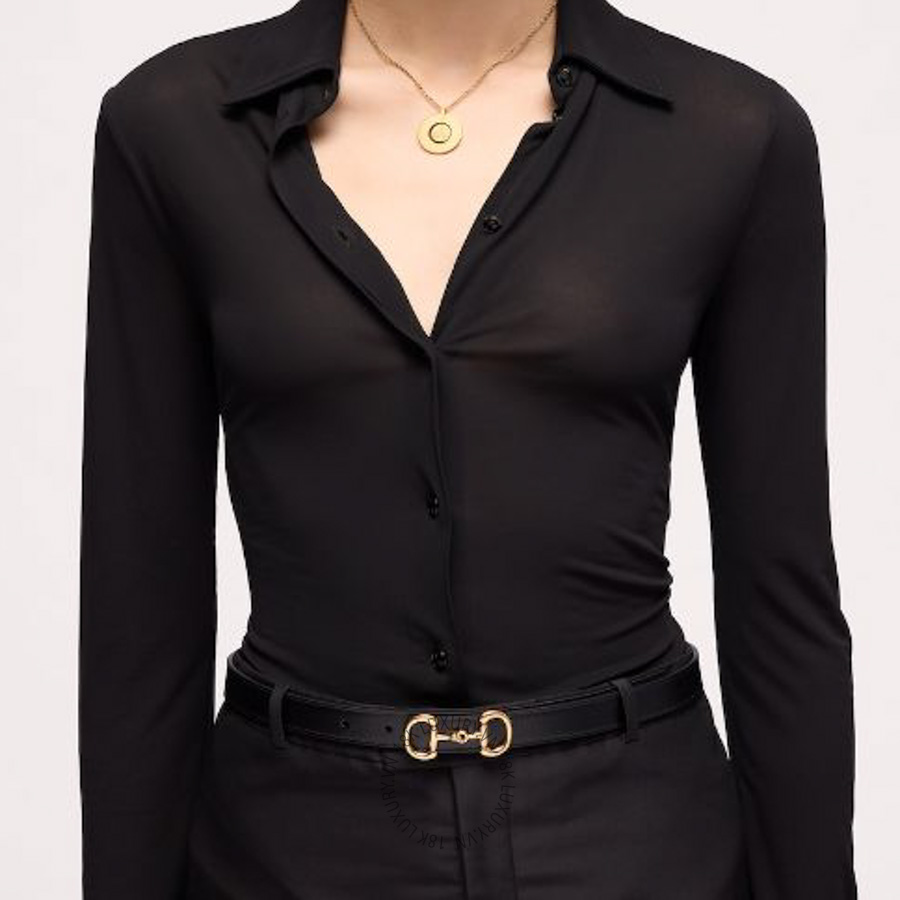Thắt Lưng Gucci Thin belt with Horsebit buckle A006LP AAHEL 1000 GTL005 12 Thắt Lưng Gucci Thin belt with Horsebit buckle A006LP AAHEL 1000 GTL005