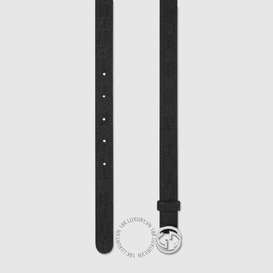 Thắt Lưng Gucci Thin belt with Interlocking G buckle 864428 FAFUT 1000 GTL018