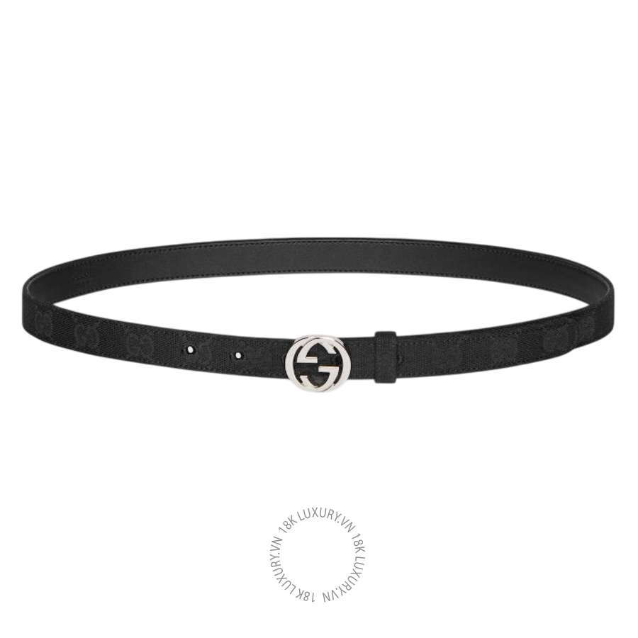 Thắt Lưng Gucci Thin belt with Interlocking G buckle 864428 FAFUT 1000 GTL018