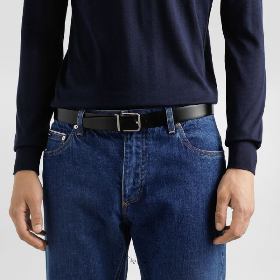 Thắt lưng nam Dolce Gabbana Brushed calfskin belt BC4703AI93580999 NTLD070
