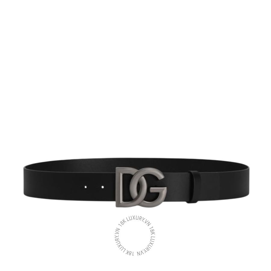 Thắt lưng nam Dolce Gabbana Lux leather belt with crossover DG logo buckle BC4646AX62280999 NTLD050