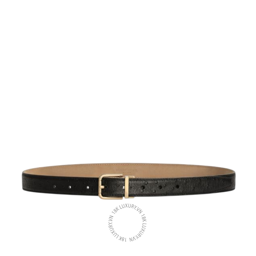 Thắt lưng nam Dolce Gabbana Ostrich leather belt BC4337A8M9080999 NTLD059
