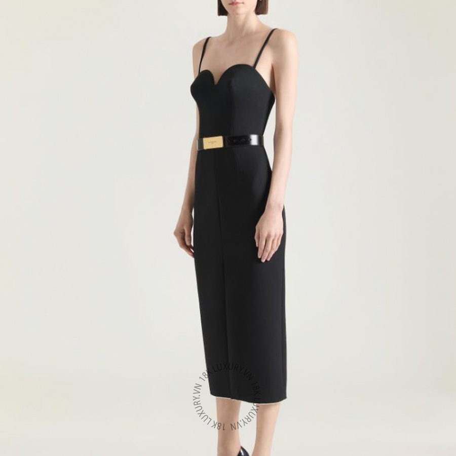 Thắt Lưng Nữ Givenchy Label belt in Box leather BB409BB13A-001 CTL015